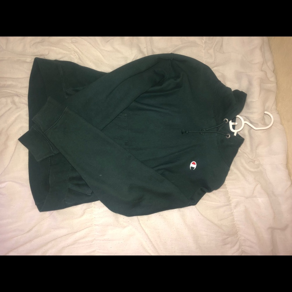 green champion hoodie